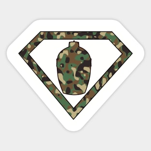 Super Eggman in Camo! Sticker